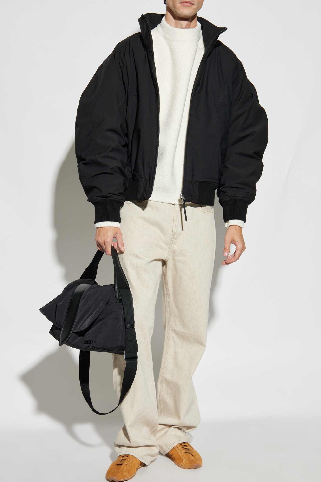 JACQUEMUS セーター Jacquemus Le Camionneur Grosgrain Half-Zip Pullover | Saks